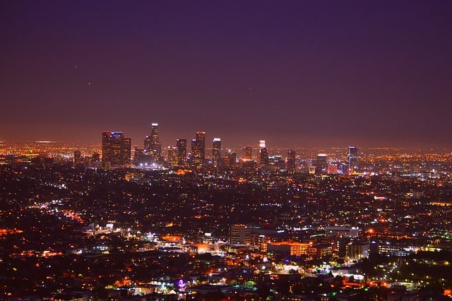 ロサンゼルスの美しい夜景