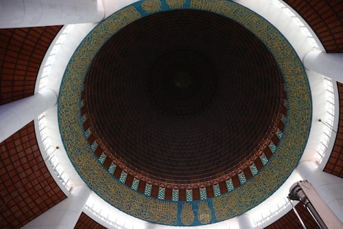 ブルーモスク天井の画像