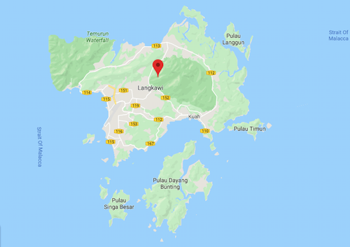 ランカウイ島の地図画像