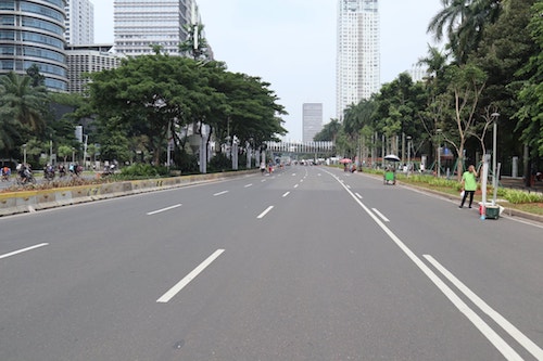 ジャカルタの道路画像